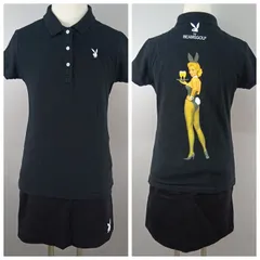 希少コラボ•美品【ビームスゴルフ×プレイボーイ】ゴルフウェア／ロゴ総柄ポロシャツ 楽天市場】【超美品】ビームスゴルフ 半袖ポロシャツ ネイビー