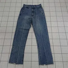 ◇ Θ KBF ケービーエフ URBAN RESEARCH カットオフ 裾スリット デニム ジーンズ パンツ サイズ36 ブルー系 レディース E  【1509180009951】