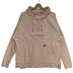 Carhart カーハート RELAXED FIT パーカー フーディー プルオーバー ワンポイント刺繡 ベトナム製 16/18 XLサイズ ライトピンク