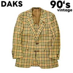 新品 DAKS ブラック テーラードジャケット カシミヤ rs34948-001.jpg