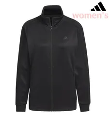 【新品】adidas(アディダス) レディース ウィメンズ スリーストライプス ウォームアップ ジャケット　マルチスポーツ 多目的 ジャケット ジャージー ジャケット トラックジャケット　ブラック　JUH57-IX4952