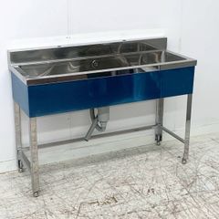 未使用B品 1槽シンク W1200×D450×H800 流し台 ステンレスシンク 業務用シンク 厨房 SUS304 ①