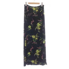 ビーシービージーマックスアズリア BCBGMAXAZRIA タイトスカート ロング マキシ 花柄 総柄 M 黒 ブラック マルチカラー /NW35 ■GY09のサムネイル