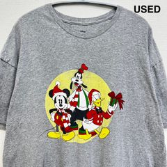 ユーズド 古着 ディズニー ミッキー グーフィー ドナルド US古着 USA古着 アメカジ  Tシャツ ロゴ Tシャツ メンズ 半袖 かわいい 2XLサイズ グレー