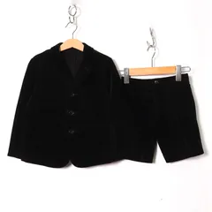 コムサ・デ・モード スーツ セットアップ ジャケット 半ズボン フォーマル キッズ 男の子用 110/100サイズ ブラック COMME CA DU MODE 【中古】