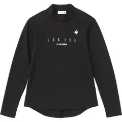 le coq sportif ルコック ExcDRY D-tec モックネック長袖シャツ ブラック M QTWVJB20 BK | スポーツ スポーツ用品 レディース 女性 テニスウェア トップス モックネック 長袖シャツ シャツ 長袖 上質 高速ドライ 吸汗