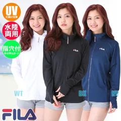 FILA フィラ レディース 水陸両用ラッシュガード メッシュUVジャケット 無地 スイムウェア/アウトドア 418-630