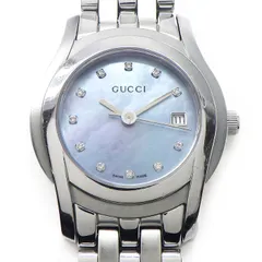 ☆【超レア美品】グッチ5500Lコンビダイヤパールフェイス腕時計(稼働品) GUCCI - ⭐【超レア美品】グッチ5500Lコンビダイヤパール