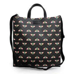 グッチ ビー ハチ 蜂 2WAY 斜め掛け ショルダー トート ハンドバッグ GGスプリームキャンバス ブラック 黒 アンティークシルバー金具 681298 GUCCI（未使用保管品）