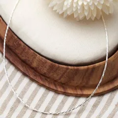 チョーカー レディース シルバー925製 オメガチェーン スネークチェーン 長さ40cm ネックレス シンプル 上品 エレガント 合わせやすい メール便送料無料 プレゼント 秋冬 大人気