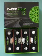 カエデゴルフボール　KAEDE PLUS　超薄メタル　ゴールド　2ダース サソーグラインドスポーツ カエデ（KAEDE） ゴルフボール 1