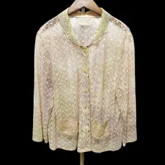 #anc インポートロッサ import Rossa シャツ・ブラウス 薄ピンク 薄緑 薄紫 シースルー グラデーション 刺繍 レディース [909660]