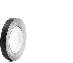 IlMondoMall テープ式 リアルカーボンシート 3D柄 ブラック ステップ バンパー 保護 レーシングストライプ 剥離紙有り 1cmx6.5m( 3Dブラック,  1cmx6.5m)