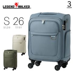 スーツケース 26L Sサイズ 機内持ち込み キャリーケース メンズ Legend Walker レジェンドウォーカー ハーモニー ソフトケース ファスナータイプ TSロック キャリーバッグ フロントオープン 旅行 出張 ナイロン 4輪