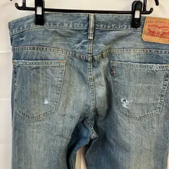 A442 リーバイス　569 W36 L32 アメリカ古着　メキシコ製　コットン　ダメージ加工　デニムパンツ　ブルー　LEVI’S メンズ