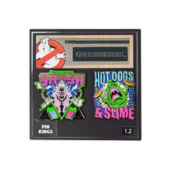 신품 Pin Kings / 고스트 버스터즈 셔쉬 & 슬라이머 핀즈 세트