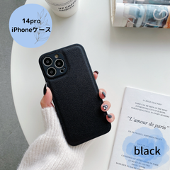 ❤︎iPhone14 Pro❤︎iPhoneカバー　黒 シンプル カジュアル