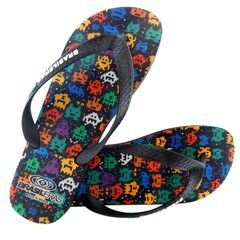 【ビーチサンダル】BRASILERAS |ブラジレラス Printed Mens メンズ/ Ovni Black