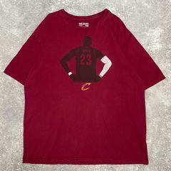 NBA レブロン・ジェームズ クリーブランド・キャバリアーズ シルエットプリントTシャツ adidas 古着 バスケ