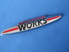 ● BMW MINI JOHN COOPER WORKS クロームメッキ仕様＆着色仕上げ メタル エンブレムS！