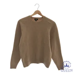 【訳アリ】 UNIQLO ユニクロ トップス セーター シンプル 長袖 レディース ブラウン M 毛100％ 901-10681 送料無料 古着