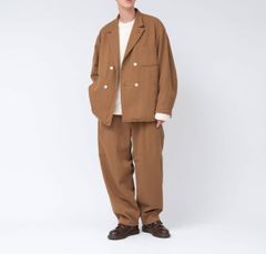 comoli コモリ 18aw ウールギャバ セットアップ ブラウン - メルカリ