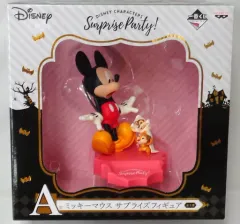 【中古】フィギュア ミッキーマウス＆チップ＆デール 「一番くじ ディズニーキャラクターズ～ビックリ!ドッキリ!サプライズパーティー!～」 A賞 ミッキーマウス サプライズフィギュア
