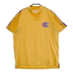 サイズ：LARGE CHAMPION GOLF チャンピオンゴルフ  モックネック 半袖Tシャツ  イエロー系 [240101476345] ゴルフウェア レディース ストスト