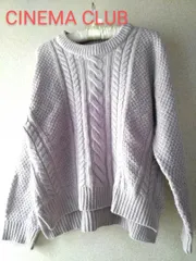 906y シネマクラブ 古着 ニットセーター レディース 長袖 ウール混