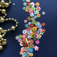 小さなcolorfulペーパーフラワー100枚