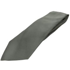 【中古】GIORGIO ARMANI ジョルジオアルマーニ ネクタイ 360054 2P900 くすみグリーン 無地 145cm シルク100％ A2300102 【無料ギフトラッピング承ります】