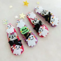 ハロウィーン★オバケ5センチパッチンピン2024