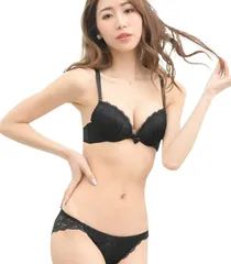 Laulea Akoakoa レディース ブラ ブラジャー ショーツ 上下 セット ブラック C75 ブラショーツ とブラジャー総レース ブラショーツセット レース セクシー 可愛い とブラジャー ズレニクイ リラックス オシャレナ  [ブラック] [C75]