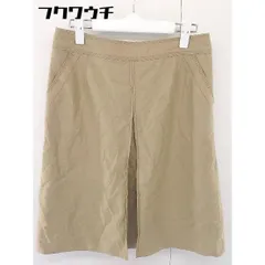 ◇ AMACA アマカ スエード調 膝丈 台形 スカート サイズ40 ブラウン レディース  【中古】 【1107190010037】