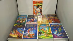 ジャンク ディズニー VHS ビデオ 白雪姫 眠れる森の美女 アラジン シンデレラ ピーターパン バンビ ファンタジア メリー・ポピンズ