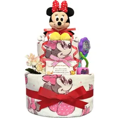 KanonBabys おむつケーキ 女の子 出産祝い 赤ちゃん 誕生日 ベビーシャワー ギフト 2段 Sサイズ mic3111 [ご出産祝い・新生児用にオススメおむつサイズＳ]