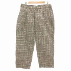 ザショップティーケー THE SHOP TK タケオキクチ グレンチェックワンタックイージーパンツ ワイド L ベージュ 616-75014 /FF IBO70