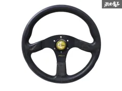 italvolanti スポーツステアリング 黒 レザー Yahoo!オークション - 当時物 italvolantiイタルボランテ白×黒