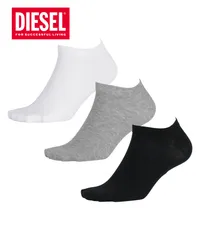 新品 未使用 並行輸入 DIESEL ディーゼル メンズ 靴下 アンクルソックス 【3足セット】SKM-GOST-THREEPACK 518270【メール便】 マルチセット