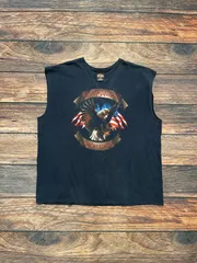 【 Harley Davidson 】ハーレーダビッドソン　ハーレー　カットオフTシャツ　XLサイズ