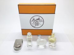 HERMES エルメス コフレ ミニ香水4本セット ナイルの庭、ジュール・ドゥ・エルメス 7.5ml　M387
