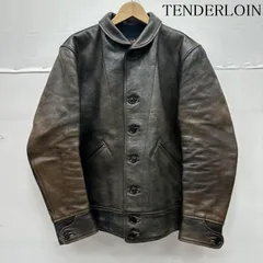 i*u様 希少サイズ TENDERLOIN レザージャケット TENDERLOIN T-HIDE ホースハイドボタンレザージャケット Sサイズ