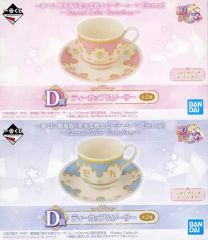 [중고] 머그컵·탕만 전 2종 세트 티컵 & 접시 [이치반 복권 극장판 [미소녀 전사 세일러 문 Eternal]~Eternal Sailor Guardians~] D상