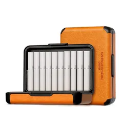 【ラスト1点】ILUMA PRIME向け IQOS3向け アイコスイルマプライム向け 20本 PUレザー製ヒートスティック専用ケース ヒートスティック 20本入れ 衝突防止設計 アイコス用のタバコケース アイコスの箱潰れ対策に収納ケース タバコケース タバコ弾