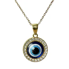 ナザールボンジュウ ネックレス 幸運 お守り 魔除け トルコ 目 レトロ 厄除け