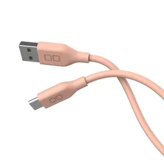 CIO 柔らかいシリコンケーブル USB タイプC(Type-C) QC3.0 2.4A 急速 充電ケーブル 1m 絡まない Xperia Galaxy Android(アンドロイド) CIO-SL30000-AC (ピンク)