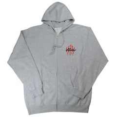 ALVA アルバ Scratch Logo ZIP フード パーカー GREY