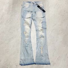 ARMOR JEANS ラインストーン フレアデニム 30×36 - メルカリ