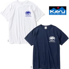 KAVU カブー メンズ シアトルロゴ Tシャツ バックプリント