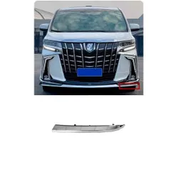 もごアルファード フロントスポイラー　メッキ　中央のみ 30系 アルファード 前期フロントスポイラー オールメッキ